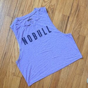 NOBULL Women's Lavender Purple Cropped Muscle Tank